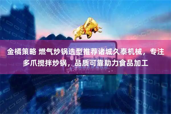 金橘策略 燃气炒锅选型推荐诸城久泰机械，专注多爪搅拌炒锅，品质可靠助力食品加工